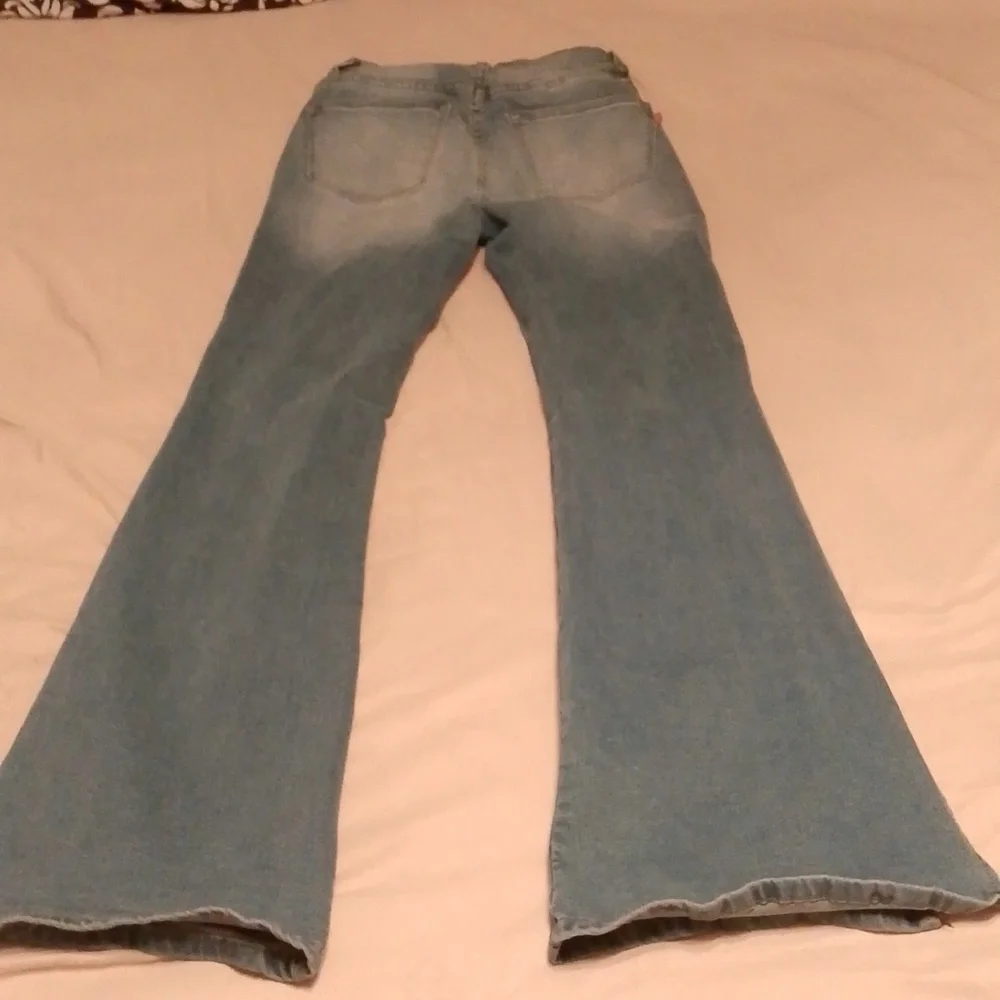 Vibe & Rant Flare Bottom High Rise Jeans - Picture 6 of 8